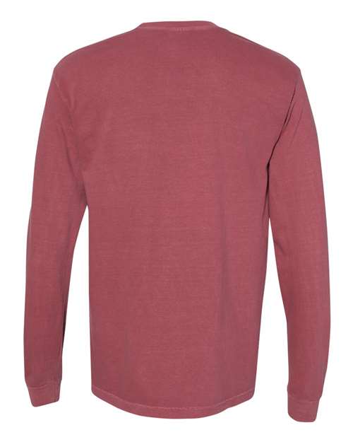 Heavyweight Ring Spun Long Sleeve Pocket Tee. 4410